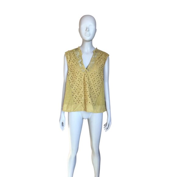 Anthropologie Akemi & Kin Dark Yellow Tank Top - Picture 1 of 5